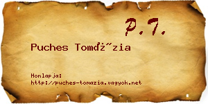 Puches Tomázia névjegykártya